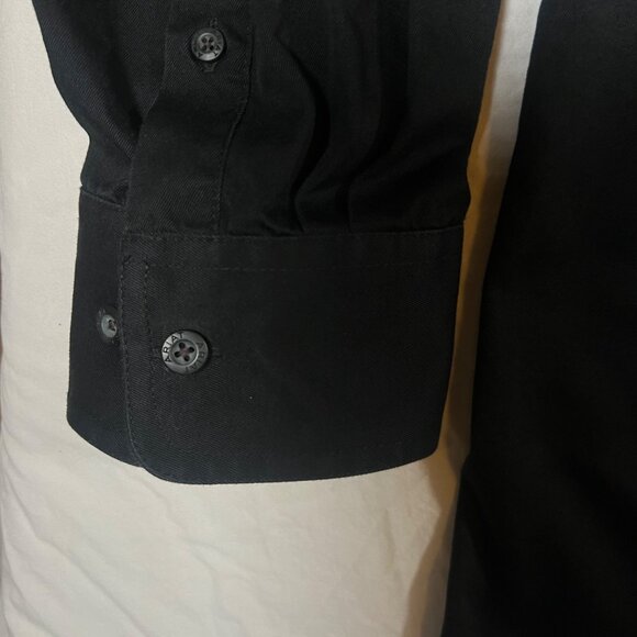 Ariat Mens Black Button-Down Long-Sleeve Shirt XL Cotton Blend Embroidered Logo - Picture 9 of 9